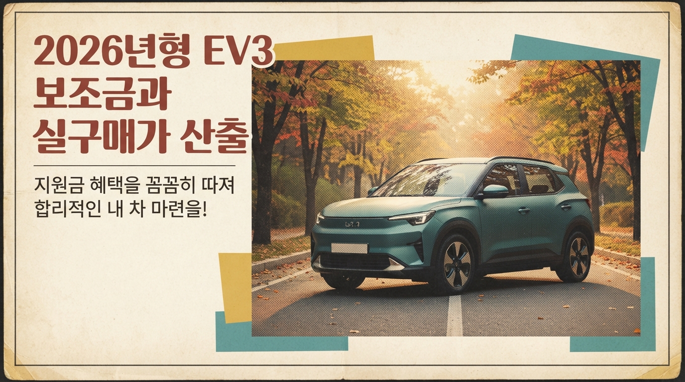 2026년형 EV3 보조금과 실구매가 산출