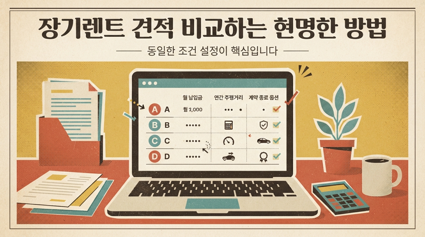 장기렌트 견적 비교하는 현명한 방법